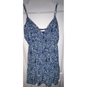 Lush Sundress Blue‎ Floral Strappy Women’s Size Small